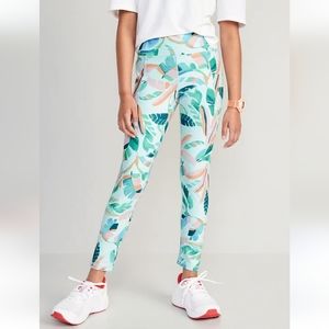 High-Waisted PowerSoft 10/12 Leggings for Girls | Old Navy